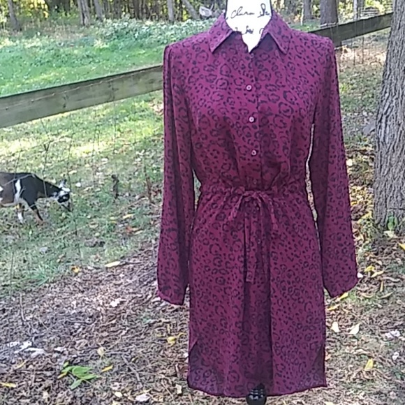 a new day Dresses & Skirts - NWT Animal Print Shirtdress